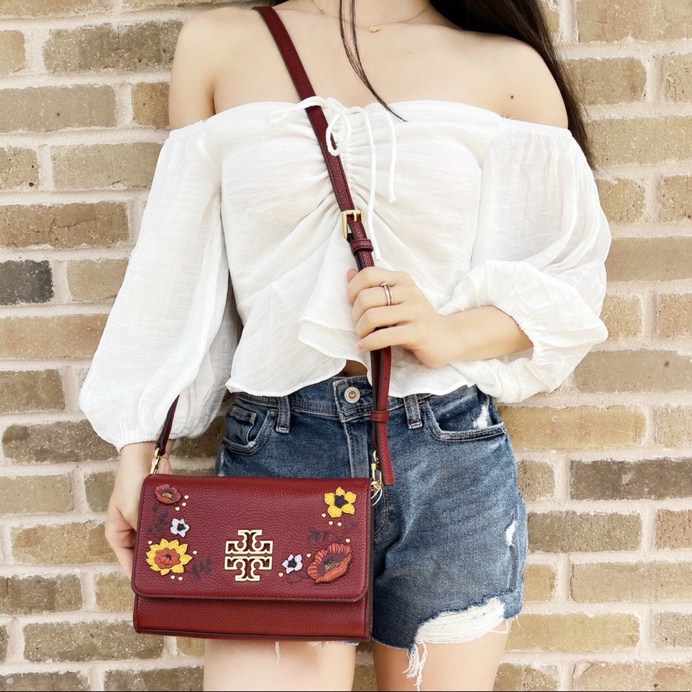 Tory Burch Large crossbody red floral - Picture 2 of 9